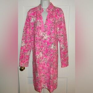 Lilly Pulitzer XXL NWT Cassi Popover dress Purposefully PINK